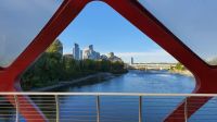 Morgenspaziergang am Bow River in Calgary