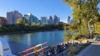 Morgenspaziergang am Bow River in Calgary