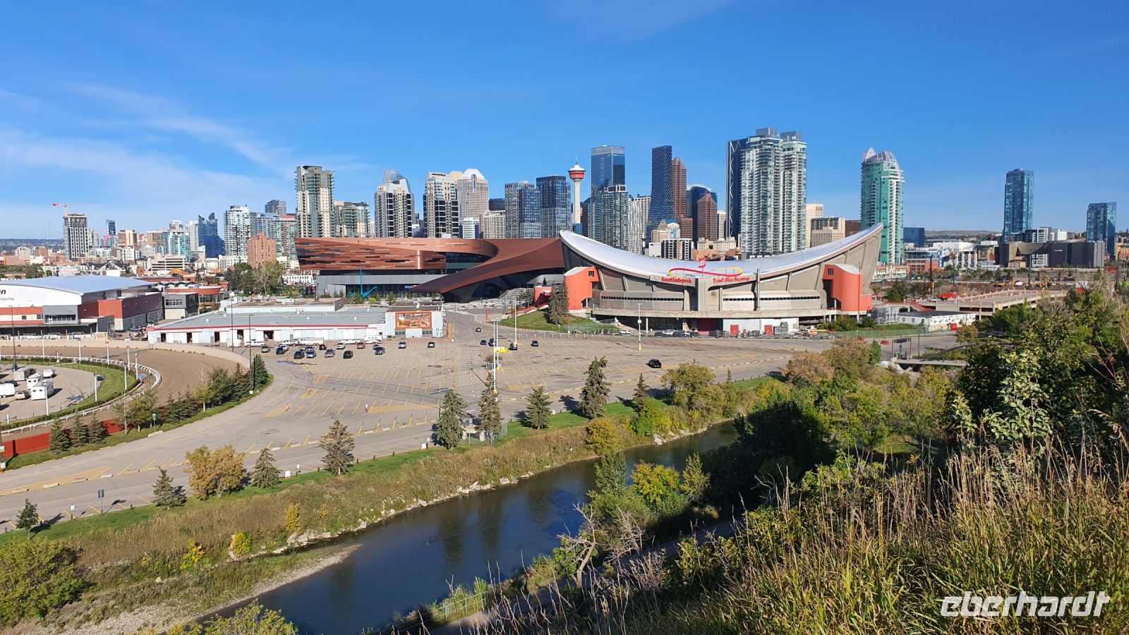 Blick auf Calgary vom Scotsman's Hill