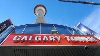 Auffahrt zum Calgary Tower