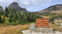Logan Pass im Glacier-Nationalpark in Montana - kontinentale Wasserscheide