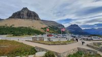 Pause am Logan Pass im Glacier-Nationalpark - Montana (USA)
