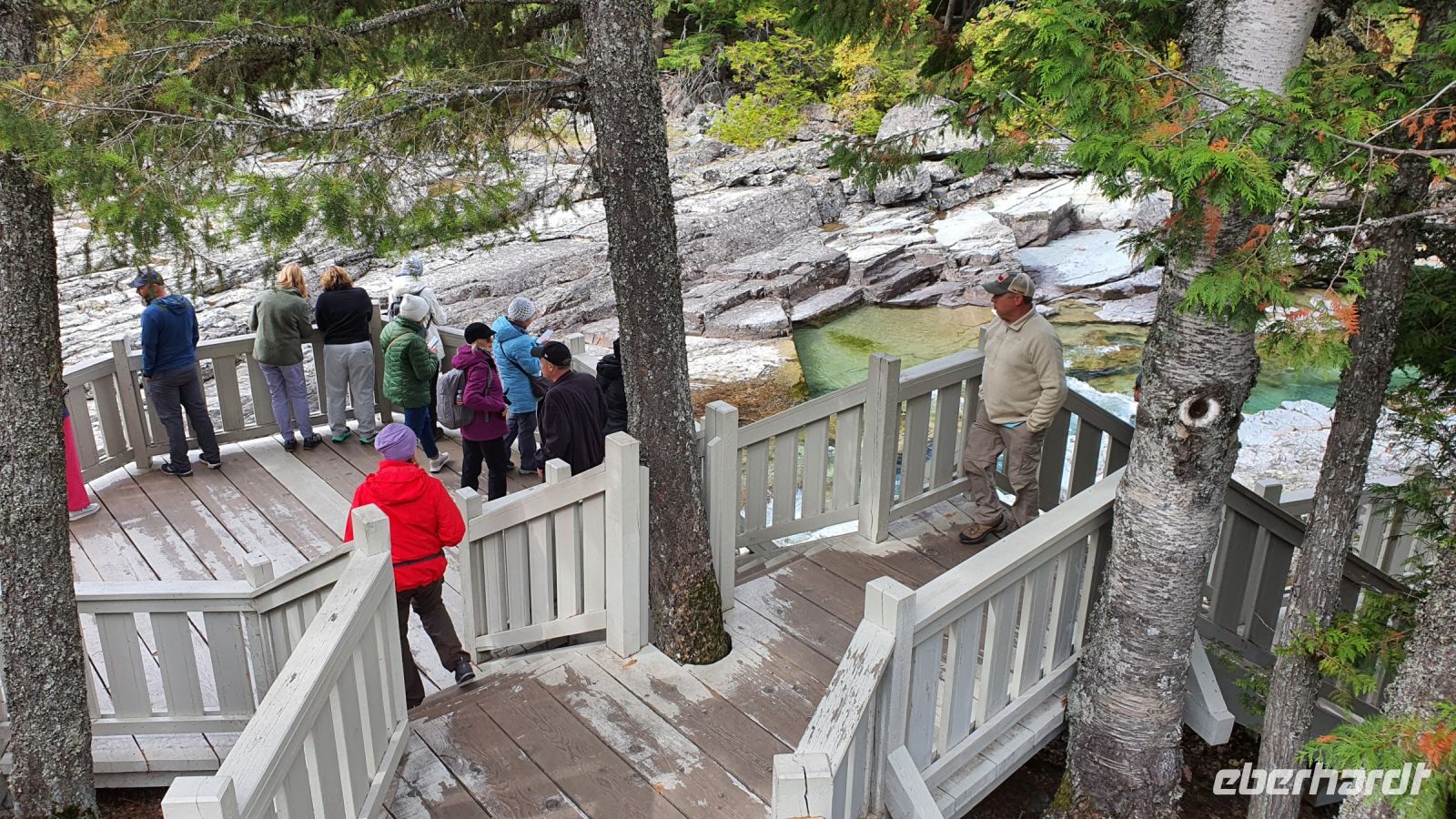 Fotostopp am McDonald Creek im Glacier-Nationalpark - Montana (USA)