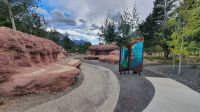 Besucherzentrum in Waterton Park - Red Rock Nachbildung