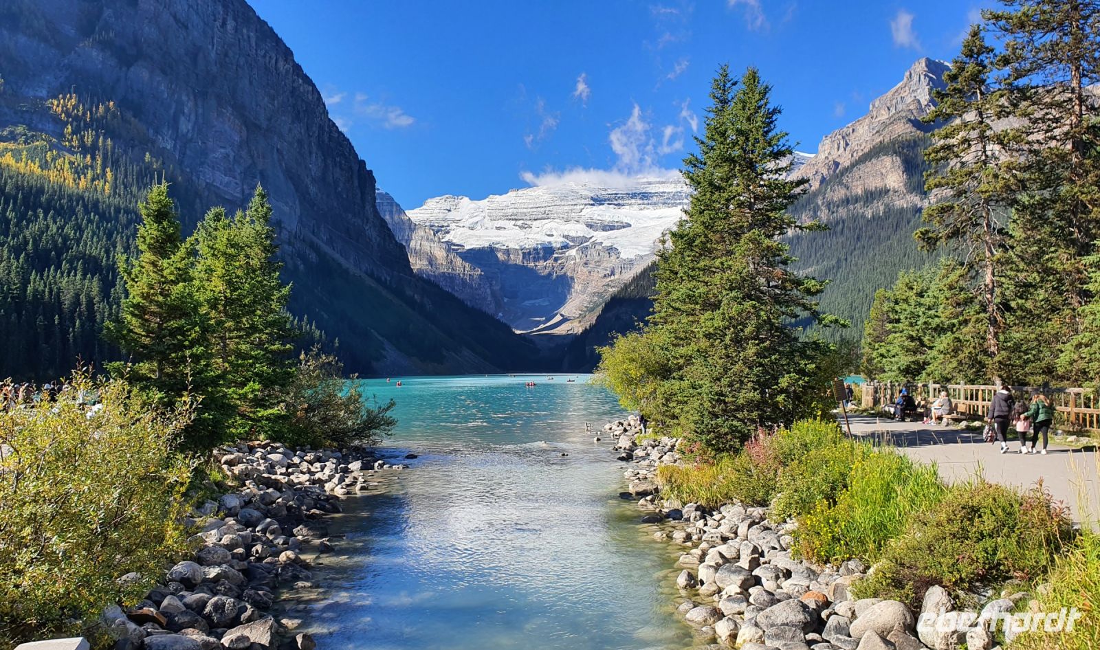 Lake Louise und der Victoria-Gletscher im Banff-Nationalpark