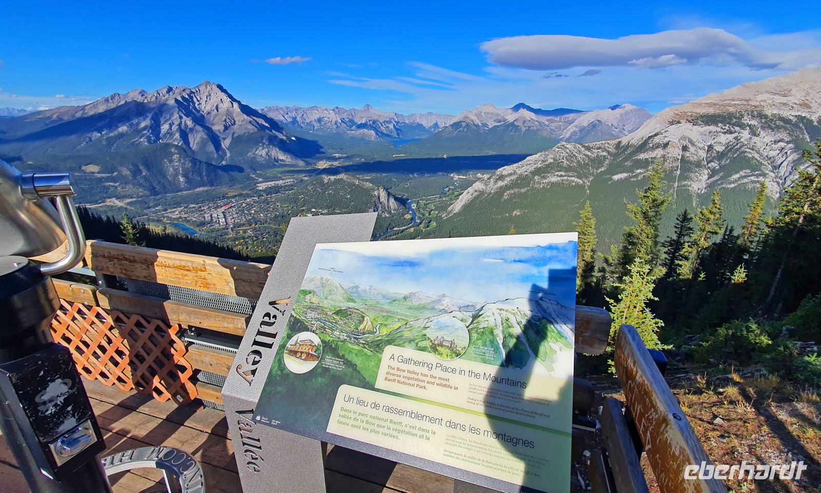 Blick ins Bow Valley vom Sulphur Mountain