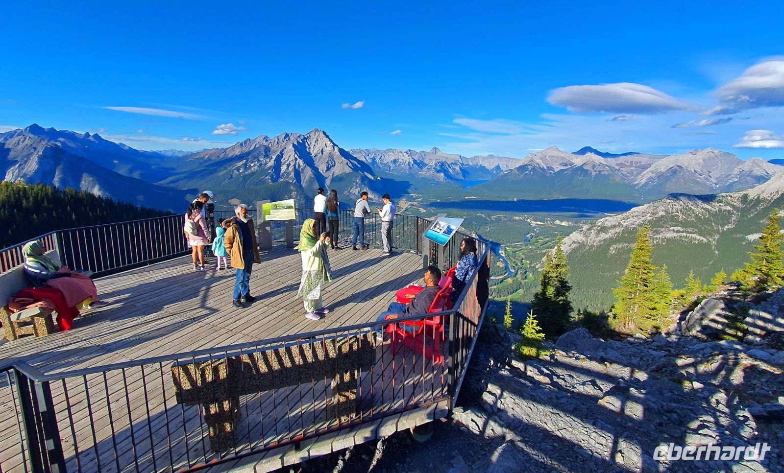 Aussichtsplattform auf dem Sulphur Mountain - Banff