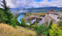 Revelstoke Staudamm am Columbia River
