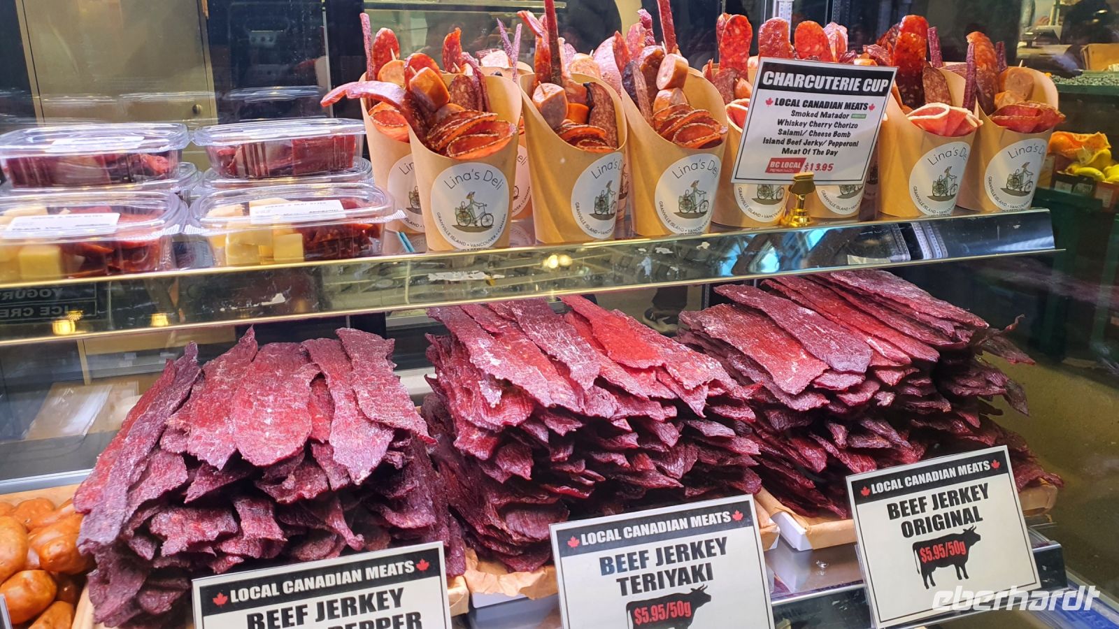 Markthalle auf Granville Island in Vancouver - Beef Jerky