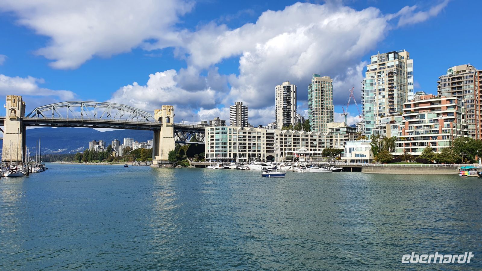 Blick von Granville Island auf Vancouver