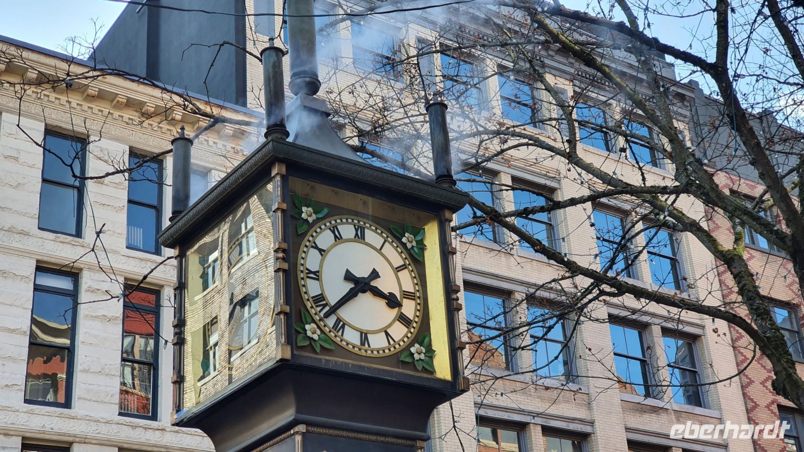 Dampfuhr in Gastown - Altstadt von Vancouver