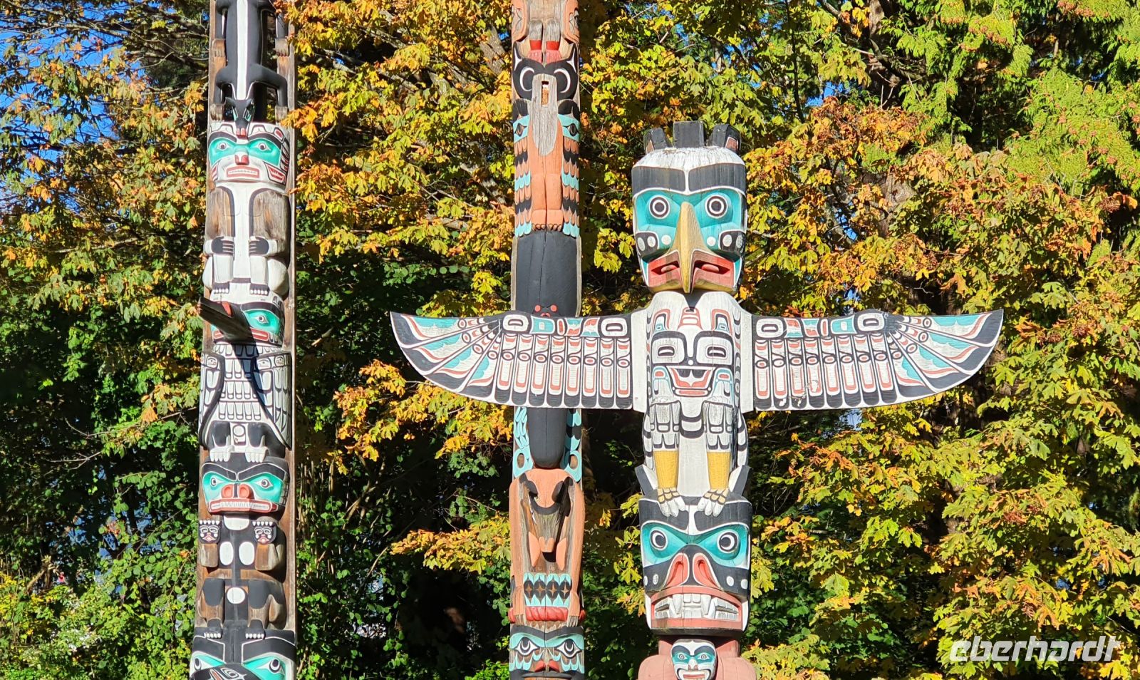 Totempfähle im Stanley Park - Vancouver