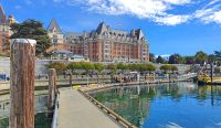 Empress Hotel am Hafen von Victoria auf Vancouver Island