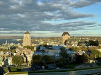 11. Tag – La Malbaie bis Québec – Blick vom Hotelzimmer auf Québec