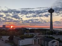 Sonnenaufgang vom Hotel