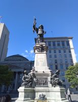 Monument to Paul de Chomedey, Place d` Armes - Montreal, Kanada