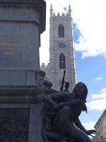 Staue vom Monument am Place d` Armes - Montreal, Kanada