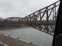 Anfahrt nach Quebec, die Bridge... Kanada