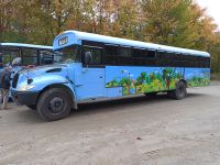 Omega Park - unser Bus - Provinz Quebec, Kanada