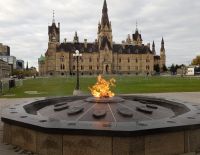 Ewige Flamme vor dem Parlament - Ottawa, Kanada