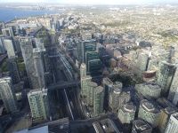 Ausblicke von CN Tower - Toronto, Kanada