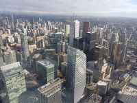 Ausblicke von CN Tower - Toronto, Kanada