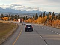 Auf Weg von Calgary nach Banff, Kanada