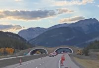 Fahrt nach Banff, Alberta, Kanada