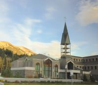 Kirche am Rande des Städtchen - Kanada