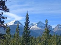 Auf der Rückfahrt - Bergkulisse der Rocky Montains - Kanada