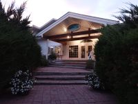 Eingang der Thompson Inn am Morgen, Kamloops, Kanada