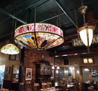 Lampen im Restaurant Old Spaghetti Factory in Crystal Lodge - Whistler, Kanada