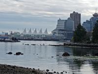 Blick auf Wahrzeichen von Vancouver, Kanada