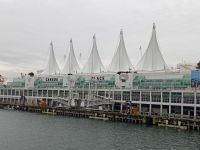 Blick auf Segeldach von Canada Place in Vancouver - Kanada