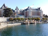 Blick auf Empress Hotel vom Hagen - Viktoria - Vancouver Island - Kanada