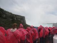 Die roten Pinquine am Niagara - Niagara Falls, Kanada