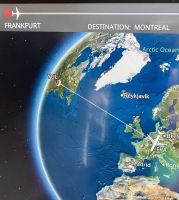 Flugrute von Frankfurt nach Montreal