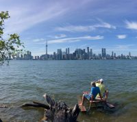 Geruhsame Sicht auf die aufregene Stadt