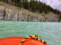 Rafting auf dem Sunwapta Fluss