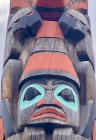 Auszug vom Totempfahl in Jasper 