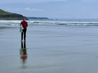 Spaziergang auf Long Beach 