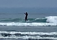 Surfen auf Long Beach
