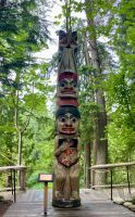 Totem in Capilano Suspension Bridge Park, Nord Vancouver