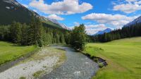 Spaziergang zu den Bow Falls, Banff National Park 