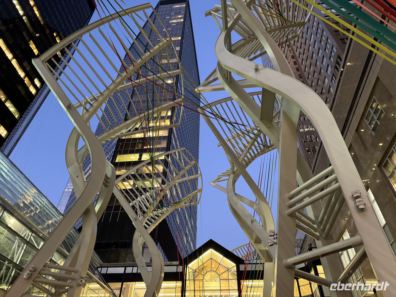 1. Tag – Anreise nach Calgary – Fußgängerzone von Calgary am Abend