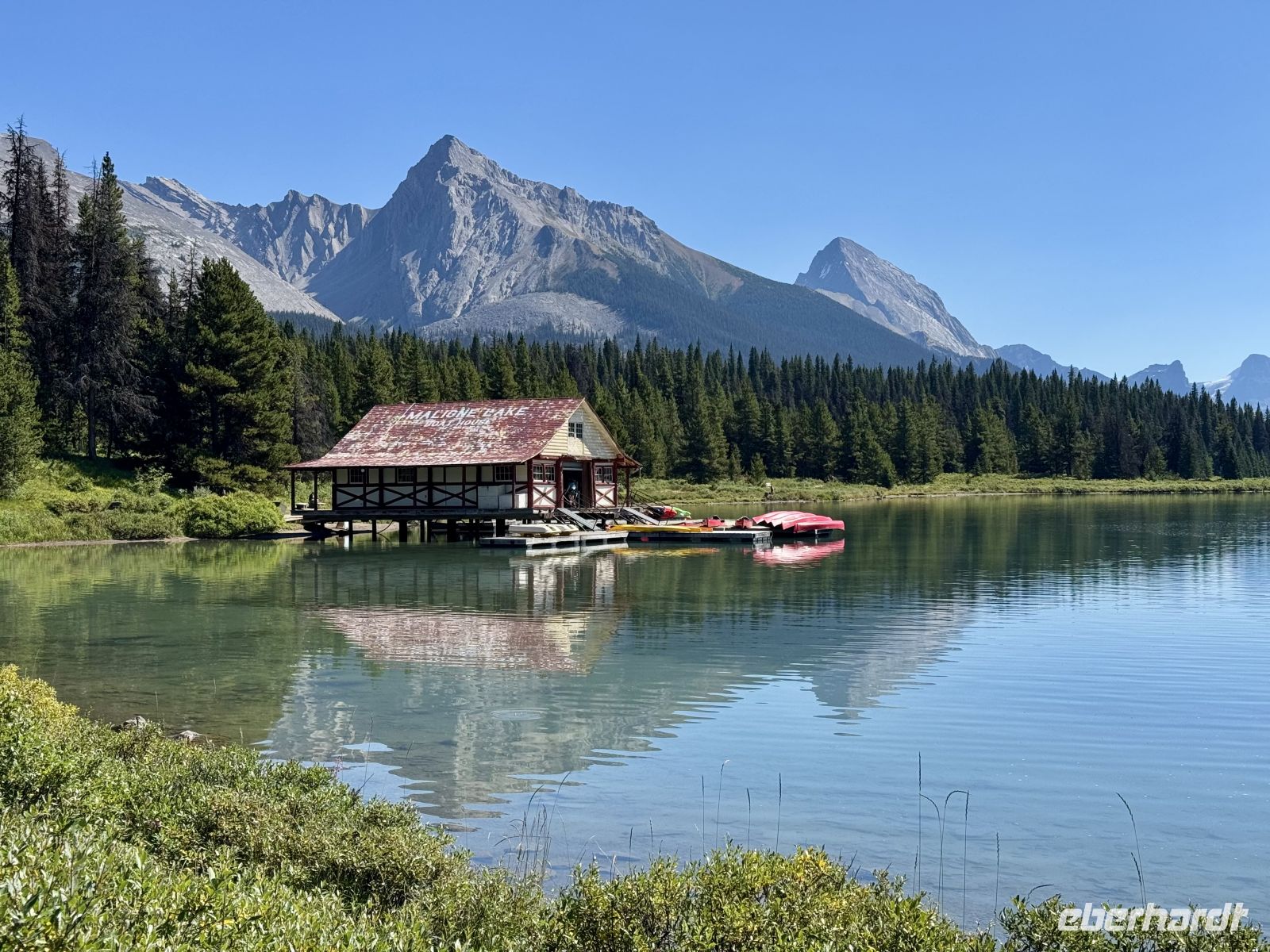 4. Tag – Jasper-Nationalpark – Bootshaus am Maligne Lake