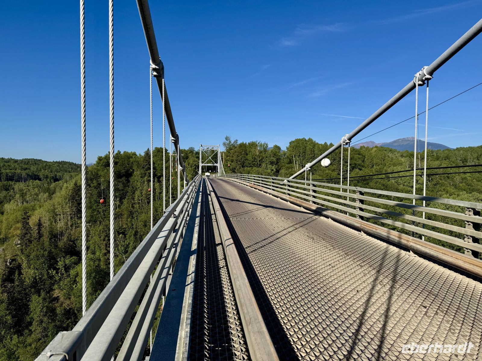 7. Tag – Smithers bis Stewart – Hängebrücke über den Hagwiglet Canyon