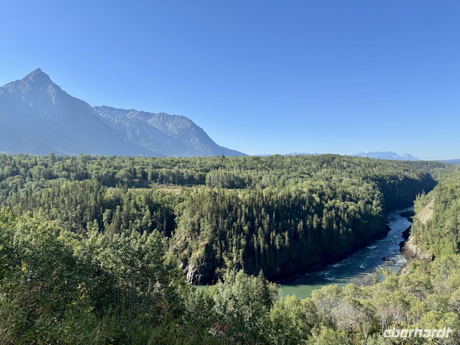 7. Tag – Smithers bis Stewart – Aussicht über den Bulkley River