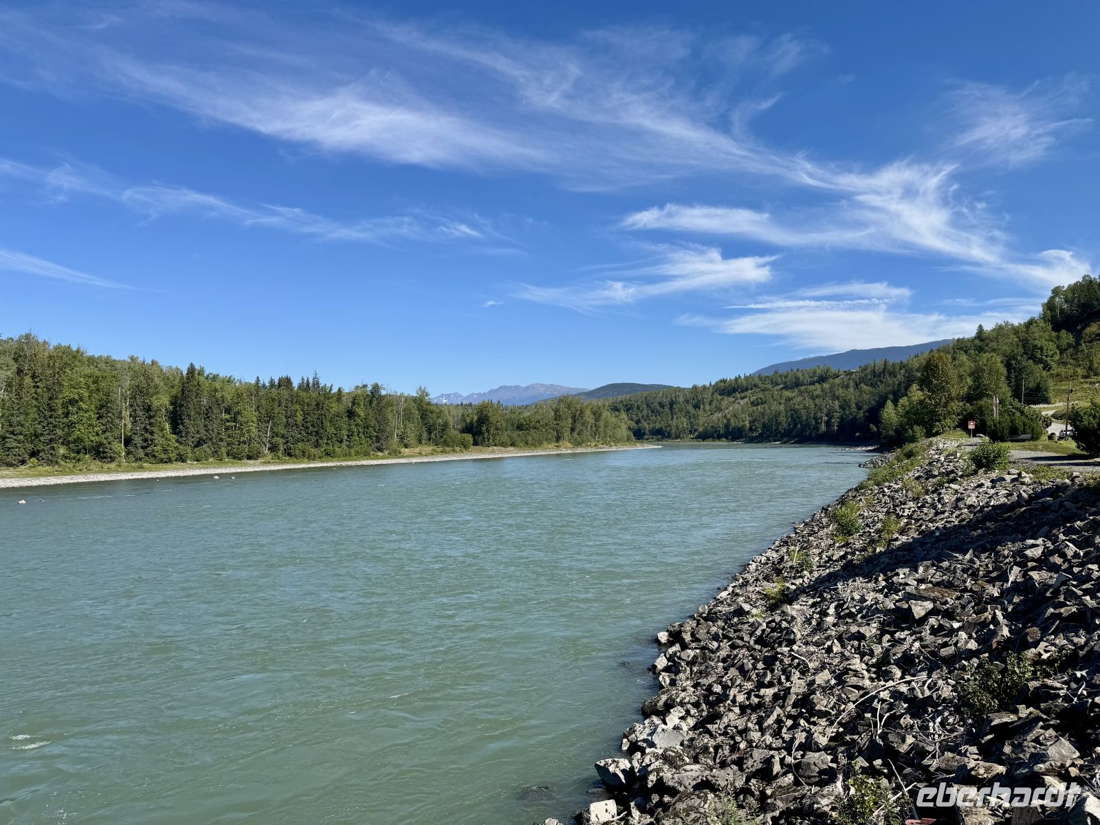7. Tag – Smithers bis Stewart – Skeena River bei Old Hazelton