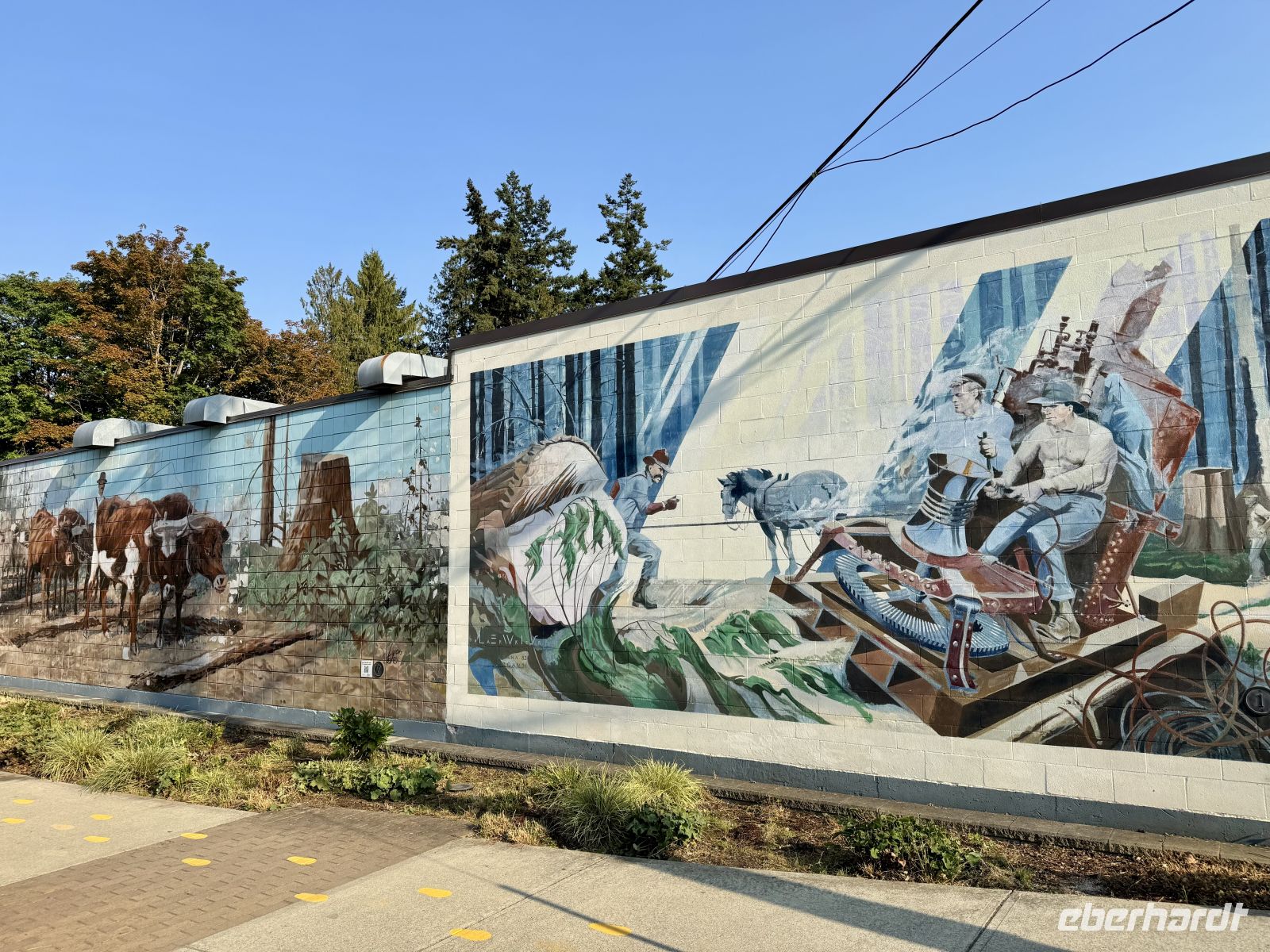 11. Tag – Port Hardy bis Victoria – Wandgemälde in Chemainus